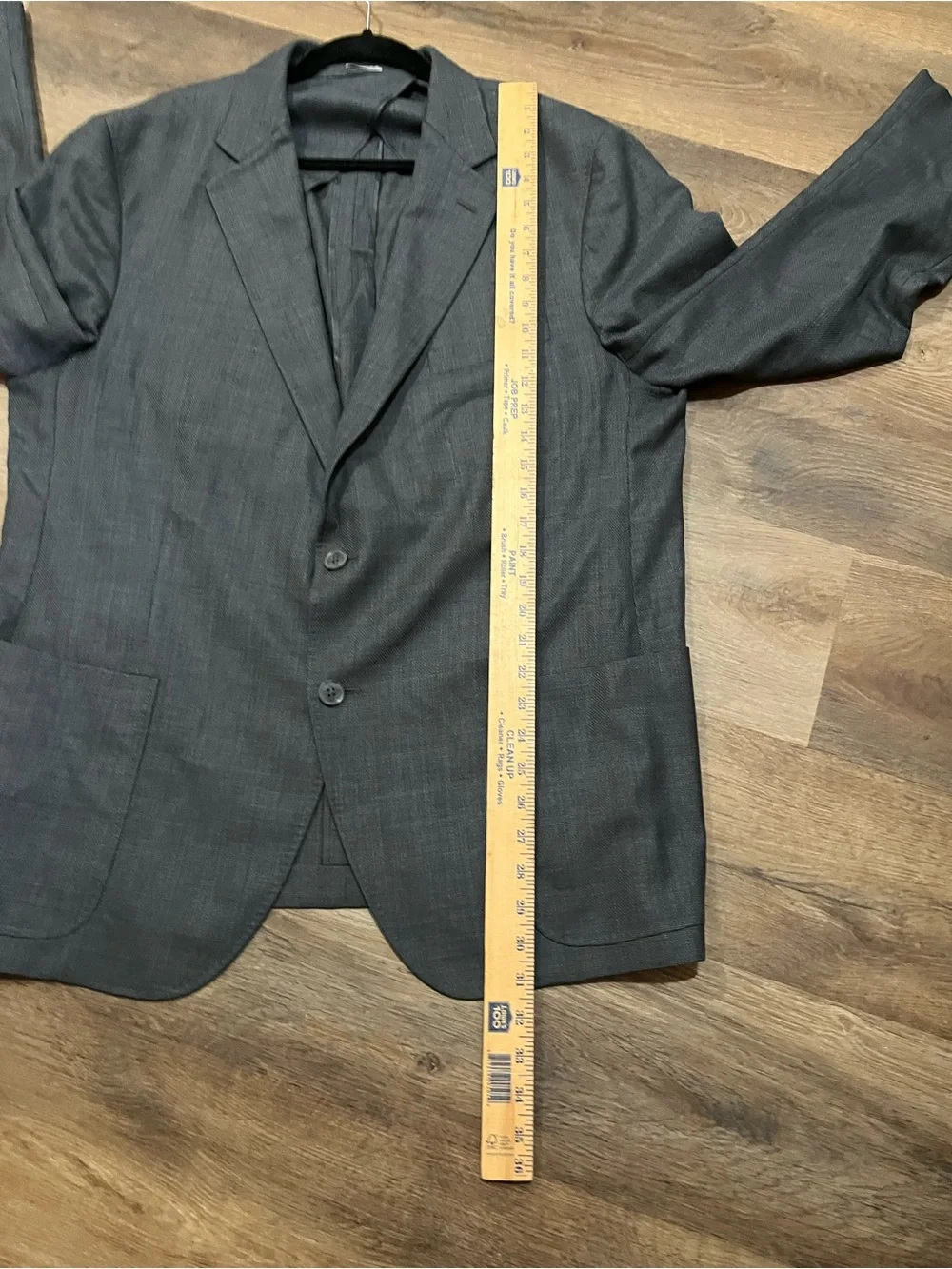 Peter Millar 100% Wool Suitcoat / Sport Coat | Charcoal Gray | 46R